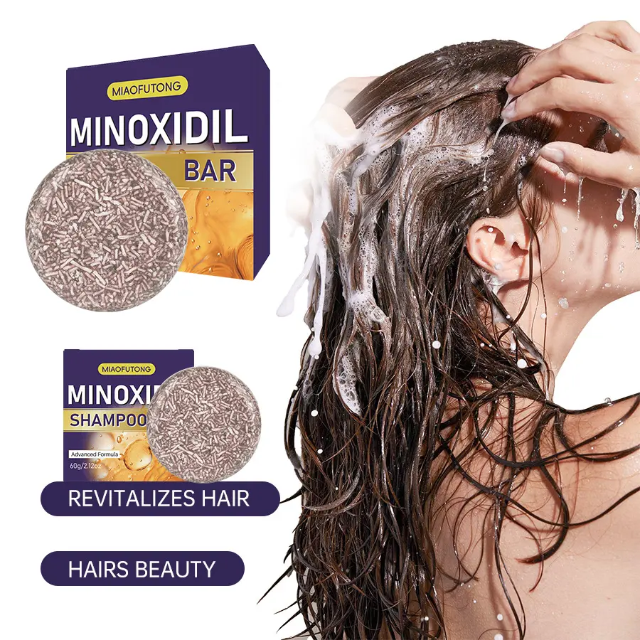 Minoxidil Shampoo Bar for Oil Control, Deep Cleansing, Thickening, and Hair Strengthening - Handcrafted Shampoo Bar