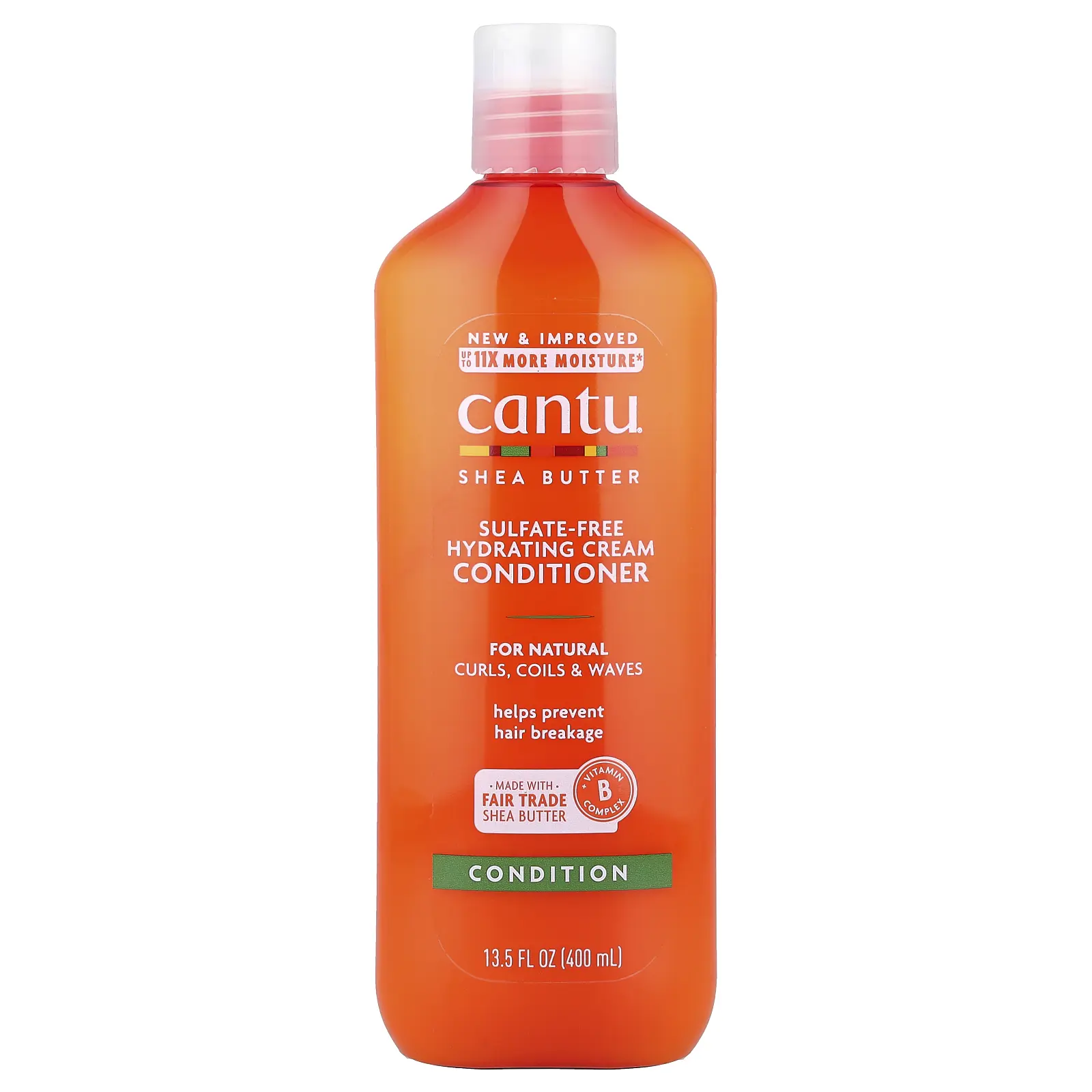 Cantu Shea Butter, Sulfate-Free Hydrating Cream Conditioner, For Natural Curls, Coils & Waves, 13.5 fl oz (400 ml)