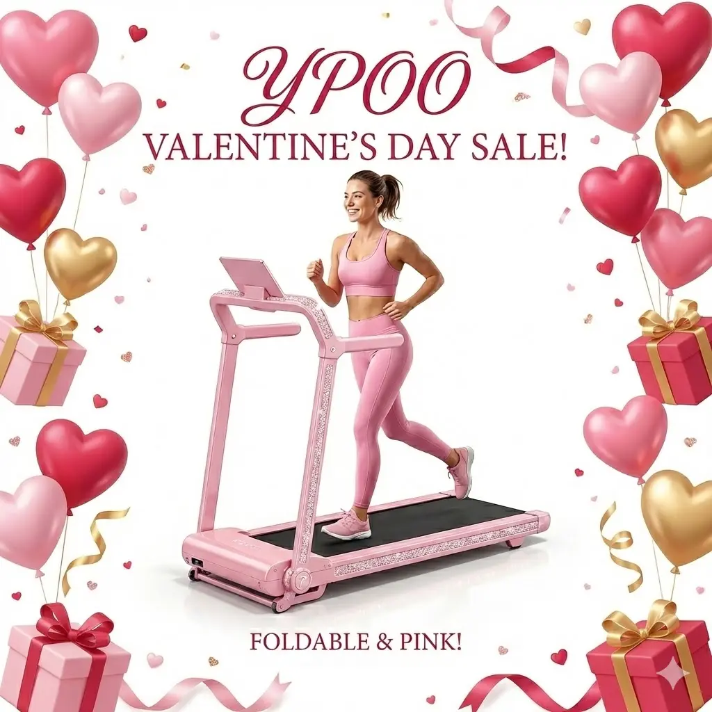 Pink Foldable Walking Pad Treadmill with DIY Crystal Kit, Portable Under Desk Treadmill for Home Workout, Cute Aesthetic Gym Stuff for Apartments and Small Spaces 3-in-1 Vibration