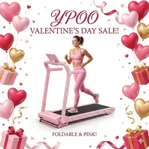 Pink Foldable Walking Pad Treadmill with DIY Crystal Kit, Portable Under Desk Treadmill for Home Workout, Cute Aesthetic Gym Stuff for Apartments and Small Spaces 3-in-1 Vibration