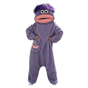 Cute Monster Wearable Blanket Hoodie For Women Men, Soft Sugar Fleece Pullover, Warm Cozy Hooded Blanket, Ideal for Home, Party, Birthday Gift
