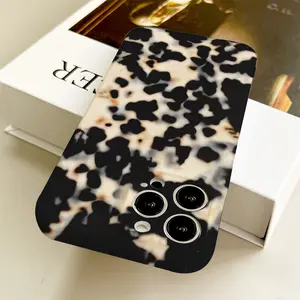 Iphone Case - Chic And Trendy Tortoiseshell Design Phone Cover, Fully Protective Against Shocks, with Lens Safeguarding, Compatible with for Iphone 17/16/15/14/12/11/8/7/X/Xs/Xr/Pro/Max/Plus/Mini, Fashionable for Instagram