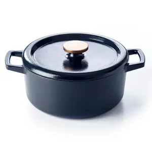 Alva Nori Enameled Cast Iron Round Dutch Oven, 5-Qt.
