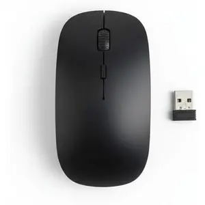 Wireless Mouse, 2.4G and Bluetooth 5.1, Dual Mode, 10m Transmission Range, Stable Connection (Black)