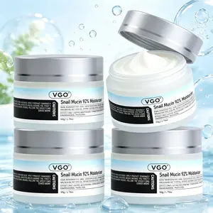 VGO Snail Mucin 92% Moisturizer 50g Daily Face Gel Cream (cremas para la cara) and Vitamin C Facial Serum Essence moisturizer