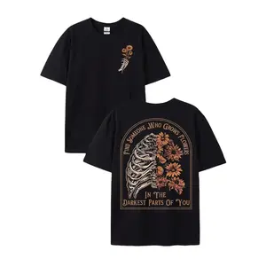 Find Someone Who Grows Flowers Rib Sunflowers Graphic T-Shirt, 230g Heavyweight Washed Cotton Tee, Retro Floral Sunflower Print Streetwear Top, Casual Loose Fit Short Sleeve Apparel, Trendy Aesthetic Daily Outfit for Outdoor, Party, Holiday, Gathering, Pr