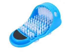 Feet Cleaner, Magic Foot Scrubber,Exfoliating Easy Feet Cleaning Brush,Feet Washer Foot Shower Spa Massager Slippers for Unisex Adults