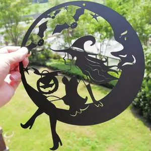 Iron Halloween Witch Wall Art – Spooky Home Decor & Awesome Halloween Gift! Great for Living Room, Bedroom & Kitchen