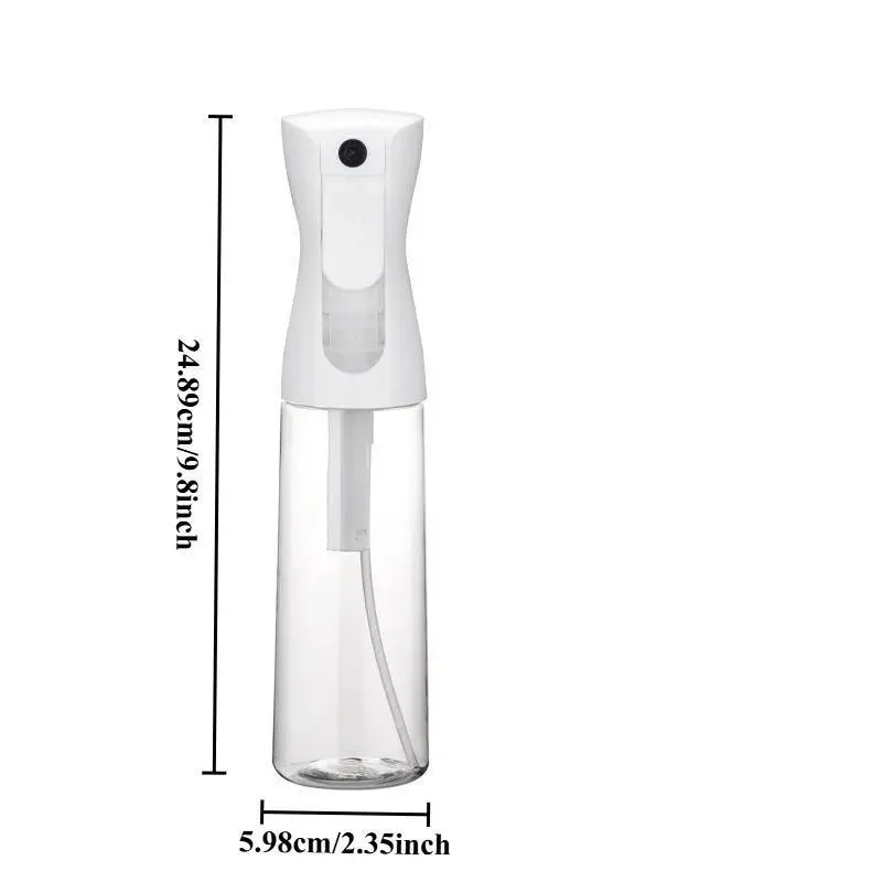 300ml High Pressure Spray Bottles Refillable Bottles Continuous Mist Watering Can Automatic Salon Barber Water Sprayer Airless Pump Bottle Oil Spray Bottle Refillable Design
