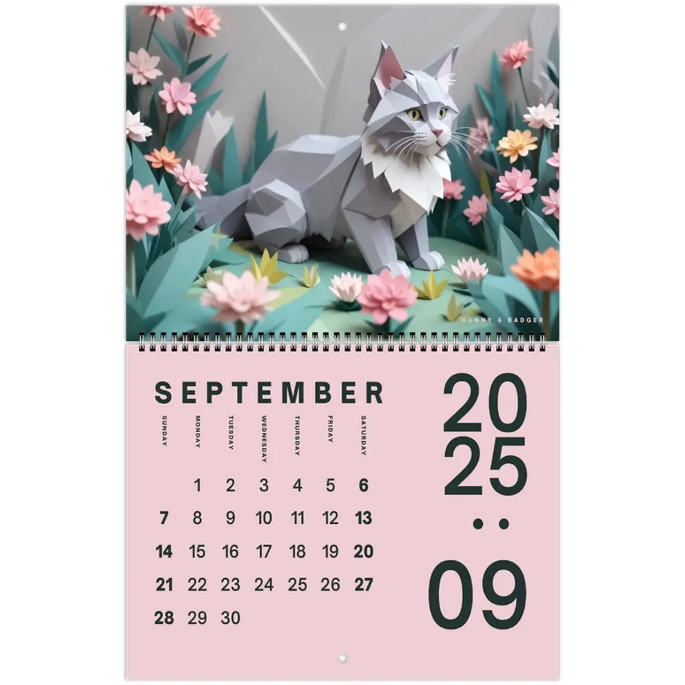 2025 Origami Kitty Calendar