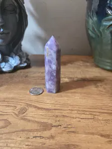 Natural Purple Mica Gemstone Tower - Jewelry Accessory, Natural Crystal Decoration