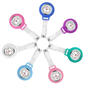 OIDEA Women's Numeric Dial Silicone Clip Stretch Fob Nurse Watch