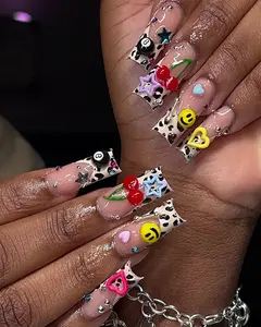 (MTO) Handcrafted Y2K 3D Charm Wearable Nail Art - Reusable Fashion Hand Accessories