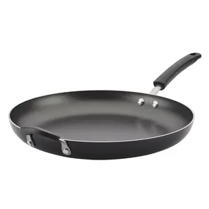 14-Inch Nonstick Frying Pan with Helper Handle, Oven-Safe, Stove-Compatible Kitchen Cookware