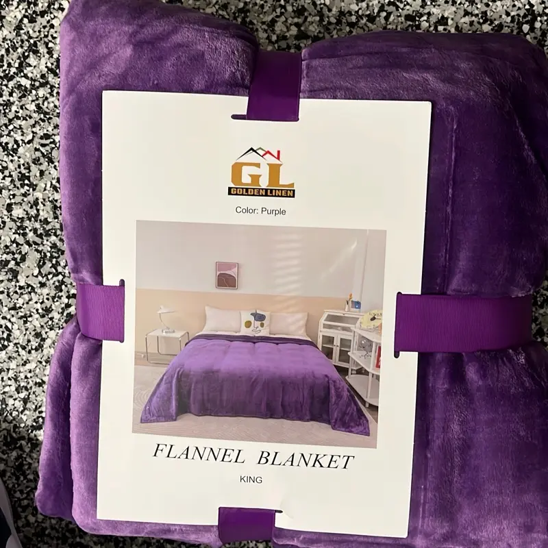 Blanket king size purple color