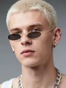 Vintage Oval Full Frame Sunglasses, Trendy Casual Sunglasses for Everyday Use, Fashion Accessories for Outdoor Activities, Classic Oval Sunglasses, Classic Shades