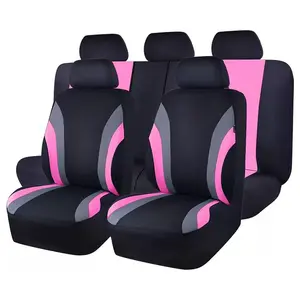 Car Seat Covers Full Set, Sports Breathable Mesh Vehicle Front ＆ Rear Seat Protectors, Automotive Interior Protection Accessories, Car Interior Kit, Universal Fit