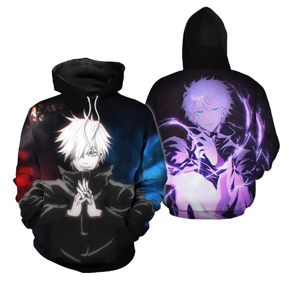 Satoru Gojo Pullover 3D Hoodie, Jujutsu Kaisen Anime For Fan