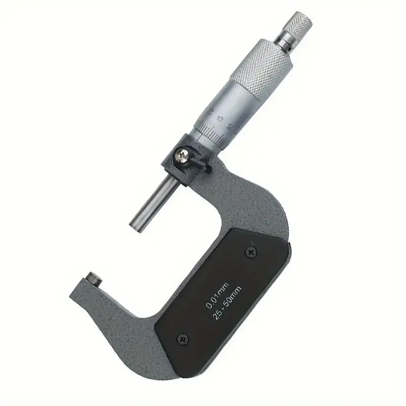Outside Spiral Micrometer, 0-25mm/ 25-50mm/ 50-75mm/ 75-100mm Accuracy 0.01mm Gauge Vernier Caliper, hand measuring tool, Measuring Tools for Home & Office
