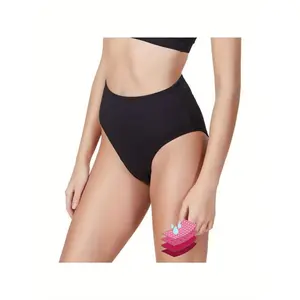 Period Swimwear Leakproof Bikini Brief Bottoms Waterproof Menstrual Swim Bottoms for Teens, Girls, Women