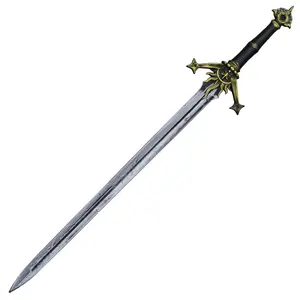 Munetoshi 43" Foam Sword Replica Costume Sun Medieval LARP Cosplay Prop Knight Silver Game Anime