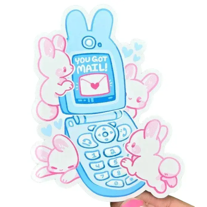 Cute Bunny Phone Sticker!
