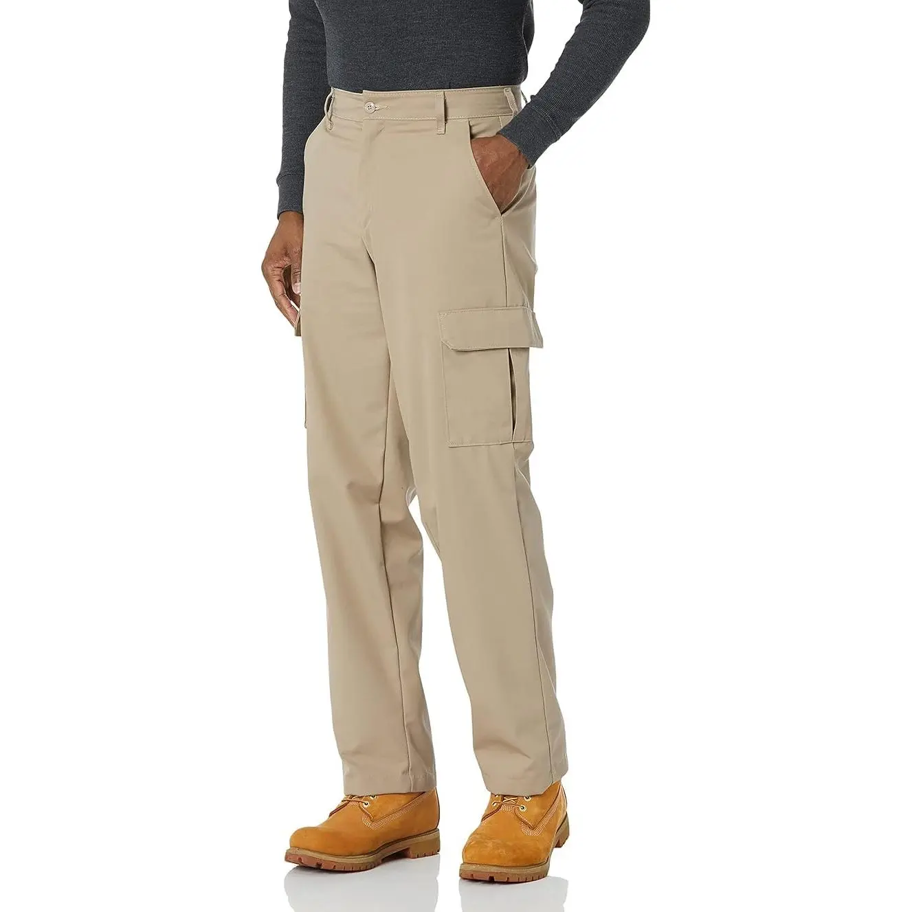Red Kap Men's Industrial Utility Cargo Pants with Touchtex Technology, Relaxed Fit Straight Leg, Stain-Resistant, Moisture-Wicking & Colorfast, Utility Pants, Cargo Pockets, Straight Legs, Holds Color Over Time, Zipper, Fabric, Menswear, Solid, One-Piece