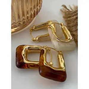 Vintage U-shaped Earrings, Fashionable Earrings for Women & Girls, Trendy All-match & Exquisite Jewelry for Birthday Gift