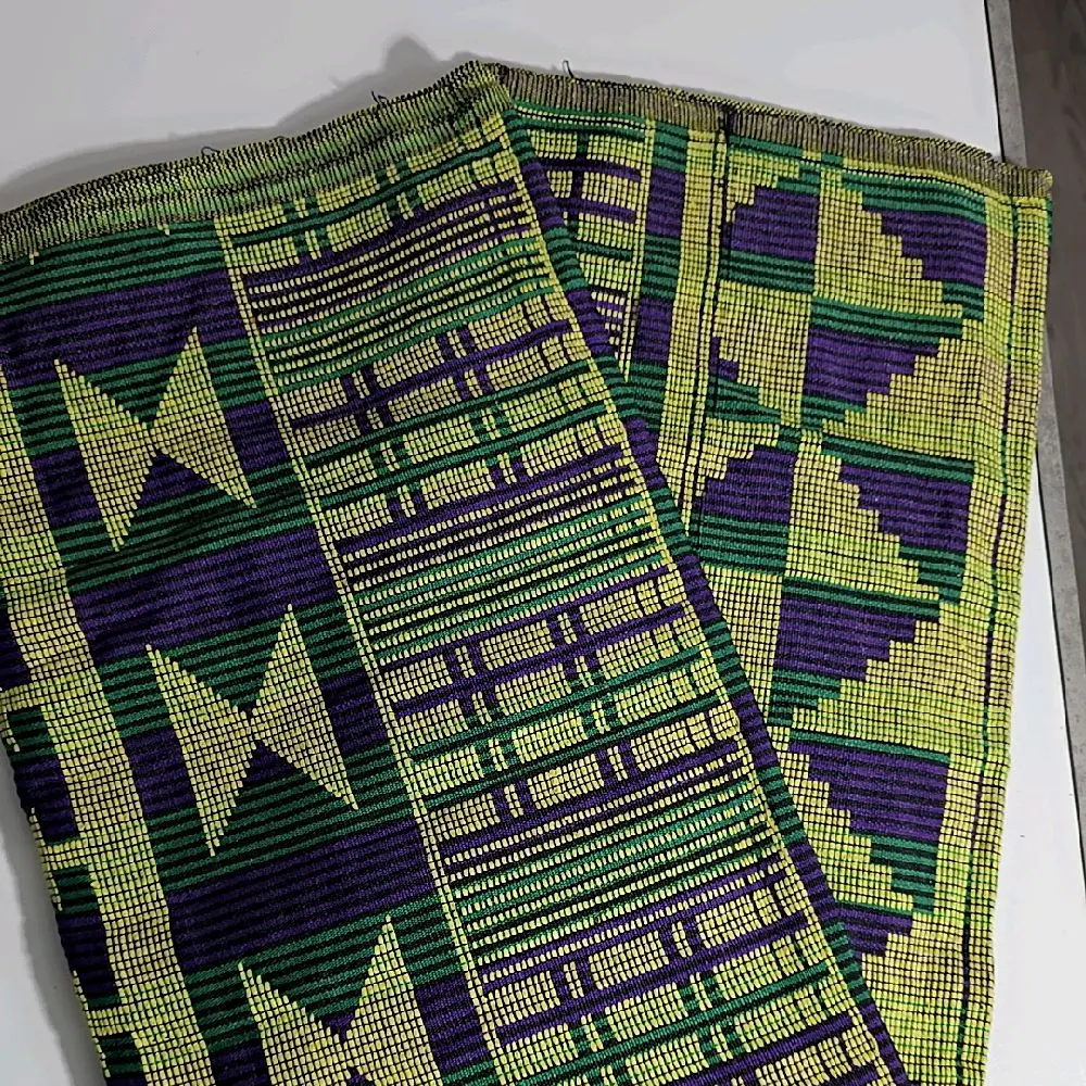 Handwoven Akwete Fabric, Traditional Nigerian Textile for Clothing, Home Decor