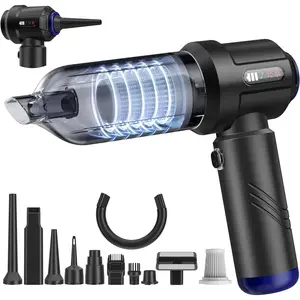 Vacuum Portable Cordless High Power Small Handheld Vacuum Cleaner 4-in-1  Duster & Air Blower & Pump Hand Held Mini Vacuum for Christmas ,Office, Cleaning