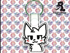 Boykisser Embroidered Keychains