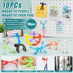 10Pack Fridge Magnets Man, Colorful Magnetic Magnet Men, Excellent flexibility, easy to attach and remove,Cute Fridge Magnet for Adults, Magnetic People Figures Magnets Fridge,Novelty Fridge Refrigerator Magnets for Office, Decor, Locker,Funny Party Gift