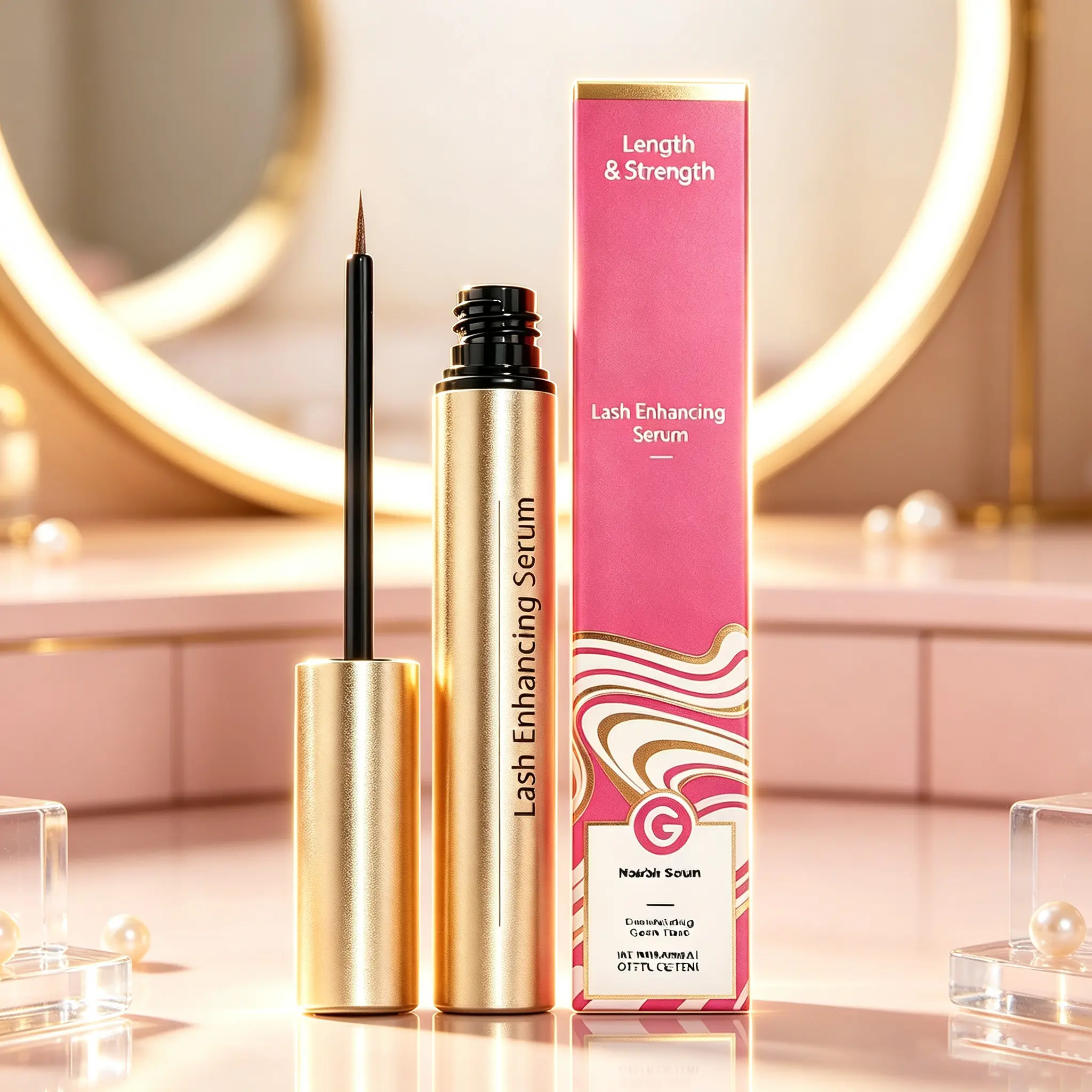 Nourishing Lash Conditioning Serum, Daily Eyelash Care Formula With Castor Oil, Panthenol, Oligopeptide-1 & Botanical Extracts, Lightweight Lash Moisturizer For Healthy-Looking Lashes