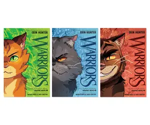 Warriors Cat Adventure Trilogy - 3-Book Complete Bundle Set Graphic Novels - Paperback