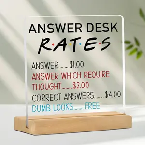 Acrylic Desktop Ornament, Funny Office Desk Decoration, Office Desktop Ornament, Desk Accessories for Home Office, Gift for Colleagues, Employees, Boss