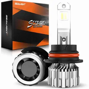 2012 Nissan Frontier 9007/HB5 75W 6500K White LED Headlight Bulbs 2PCS SEALIGHT S6