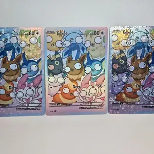 Derp Eevee Squad Custom Full Art Card - 3 Holo Options - $5 Standard or $9 Premium Velvet-Matte (Fingerprint-Proof & Soft Touch)