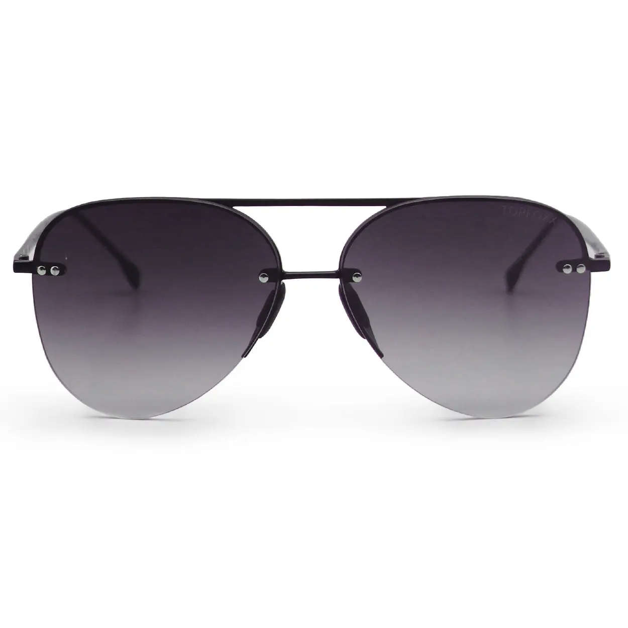 Smaller Megan 2 - Faded Black - Tangle Free Aviator Sunglasses - UV400 - Certified Shatter-Resistant Lenses For Women & Men