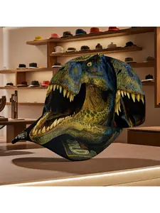 Dinosaur baseball hat with fierce T Rex design perfect for casual wear and daily outfits comfortable fit suitable for all seasons fashion statement piece