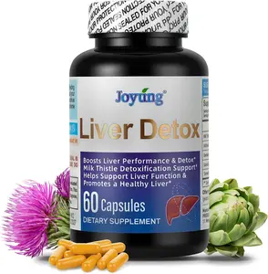 JOYUNG Liver Support with 540mg Milk Thistle, Artichoke, Dandelion, Licorice & Turmeric | Boosts Liver Performance & Detoxification, Supports Liver Function, Promotes Healthy Liver, Natural Herbal Liver Detox Supplement, 60 Capsules