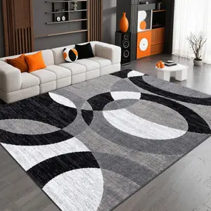 Velvet soft and comfortable patterned printed carpet, Modern Abstract Rug, Decorative Area Rug, suitable for multiple scenarios, available in various sizes, soft and non-shedding.