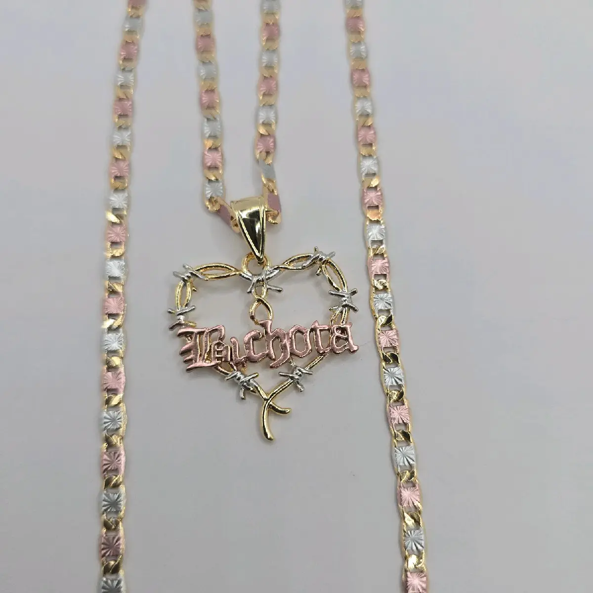 fashion  heart with thorns chain gold-plated  new style 20"inches
