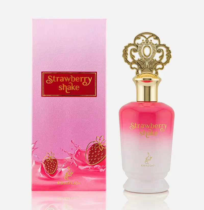 KHADLAJ STRAWBERRY SHAKE Eau de Parfum Spray for Women 3.4 Ounce