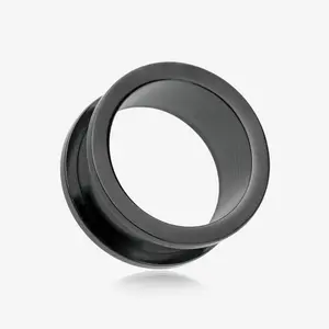 A Pair of Blackline Steel Screw-Fit Ear Gauge Tunnel Plug