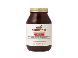 Shitor Yoo Chili Sauce (32oz HOT) – Spicy Ghanaian Side & Dipping Sauce | Meats  & Seafood Chili Condiment | Smoky, Bold Flavor