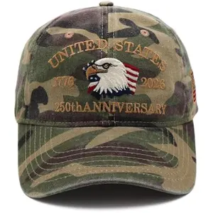 United States 250th Anniversary Hat, USA Baseball Cap 1776-2026 American Eagles Hat Patriotic Embroidered Hats for Men Women