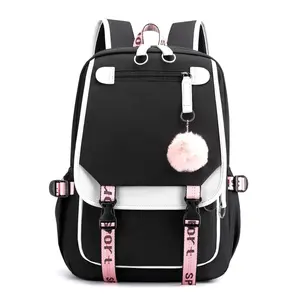 ALIKPOP Multi-Function PolyesterSports Backpack - Durable Oxford Fabric,Adjustable Shoulder Straps, HeadphoneJack, Charging Port - Unisex Casual YouthSchool Backpack