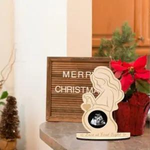 Baby Birth Memorial Ornament, Ultrasound Scan Keepsake, Standing Plaque for Expectant Mothers, Unique Crafted Decorative Item, Gift, Decoration