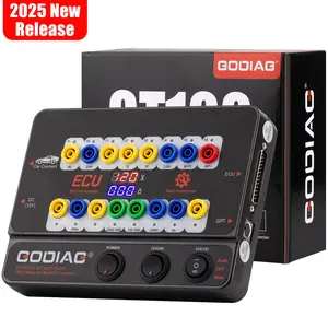 GODIAG GT100 PLUS GPT ENET DOIP 24V-12V Auto Tools OBD II Break Out Box ECU Connector with Voltage Display for ECU Maintenance Diagnosis and Programming