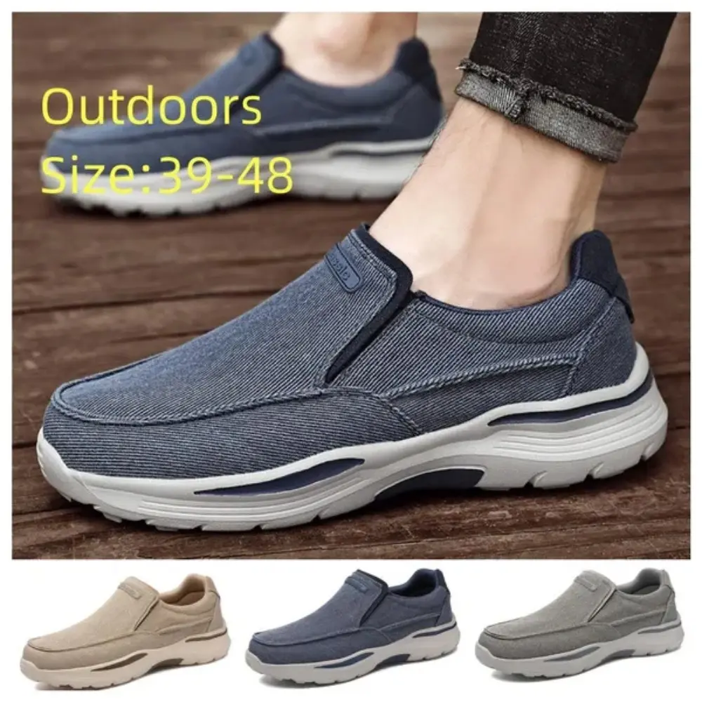 Men's Fashionable Casual Shoes Sports Shoes Summer Breathable Sports Shoes Running Shoes Slow Running Tennis Shoes Flat Shoes Thick Soled Canvas Shoes